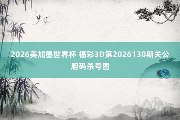 2026美加墨世界杯 福彩3D第2026130期关公胆码杀号图