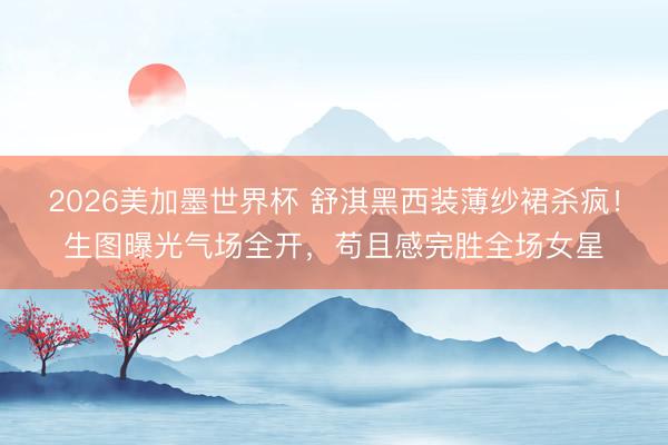 2026美加墨世界杯 舒淇黑西装薄纱裙杀疯!生图曝光气场全开,苟且感完胜全场女星