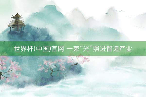 世界杯(中国)官网 一束“光”照进智造产业