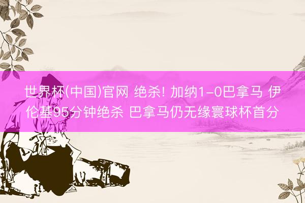 世界杯(中国)官网 绝杀! 加纳1-0巴拿马 伊伦基95分钟绝杀 巴拿马仍无缘寰球杯首分